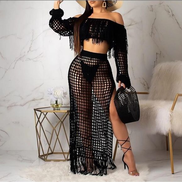 Other - WOMEN'S SEXY 2 PIECE OUTFITS SOLID COLOR OFF SHOUL